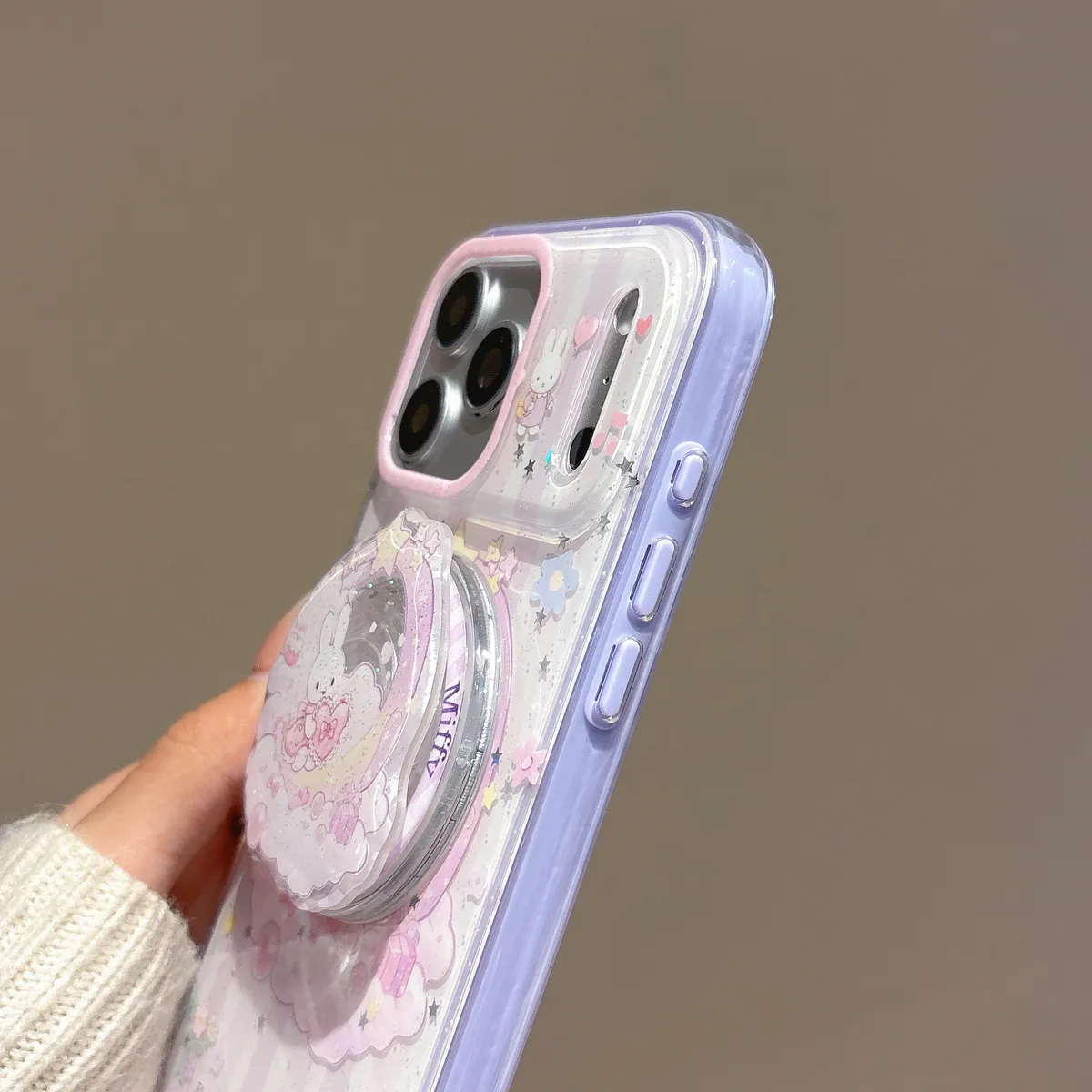 Miffy Kawaii 3D Magnetic Phone Case with Beaded Strap for iPhone 17 16 15 14 13 Pro Max — MagSafe